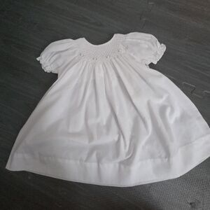 EPetit Ami White Smocked Dress Petit Ami